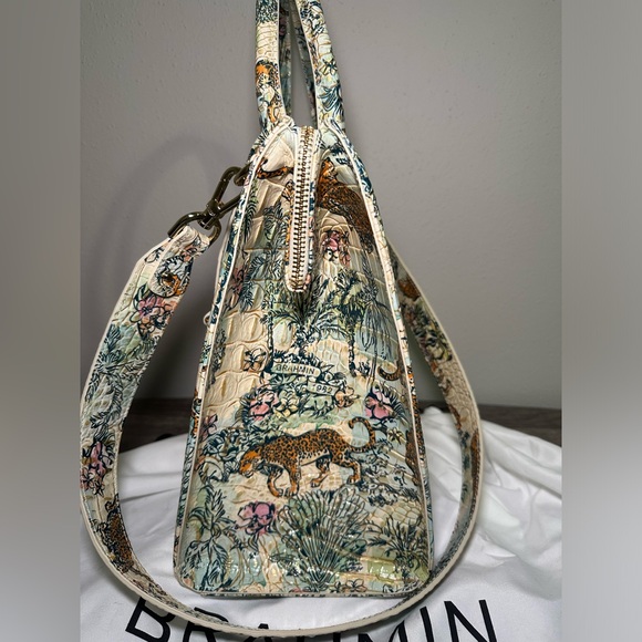 Brahmin Caroline Souvenir Ombre Melbourne Leather Satchel - Picture 3 of 13